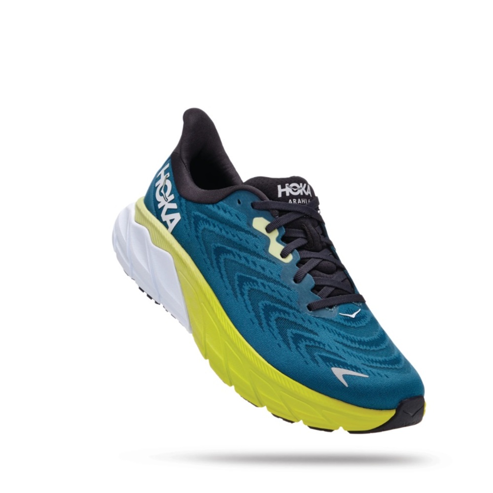Hoka One One Arahi 6 blue graphite men Size 10D NEW - Picture 1 of 17